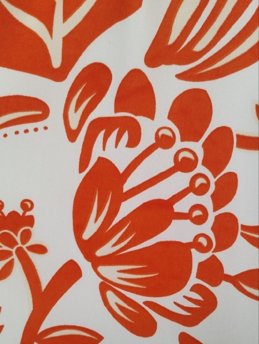 *H196 Jade Melody Tam orange floral v-neck puffy sleeve blouse XL FINAL PRICE - Picture 8 of 12